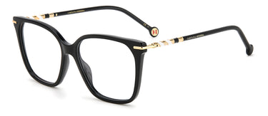 Designer Women Carolina Herrera Eyeglasses: HER 0094 - Black- SpecSMART Eye Clinic (Diagonal View)